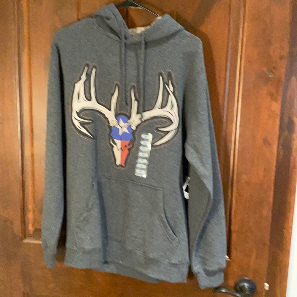 Men’s medium hooded sweatshirt - Texas buck - New